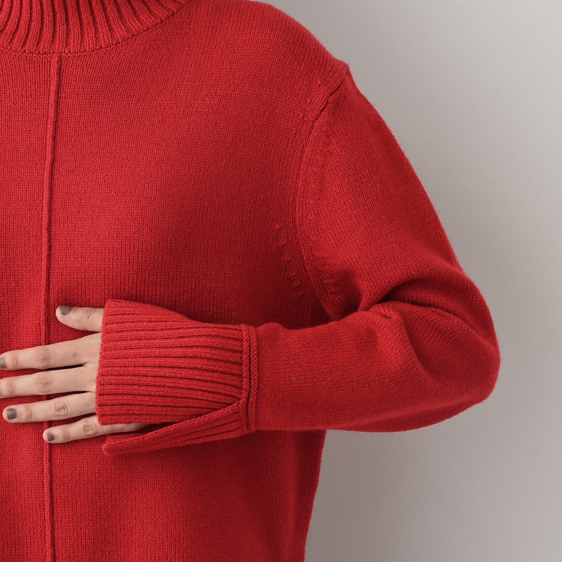 デッサン Dessin ハイネックニット （レッド(063)） レッド(063)