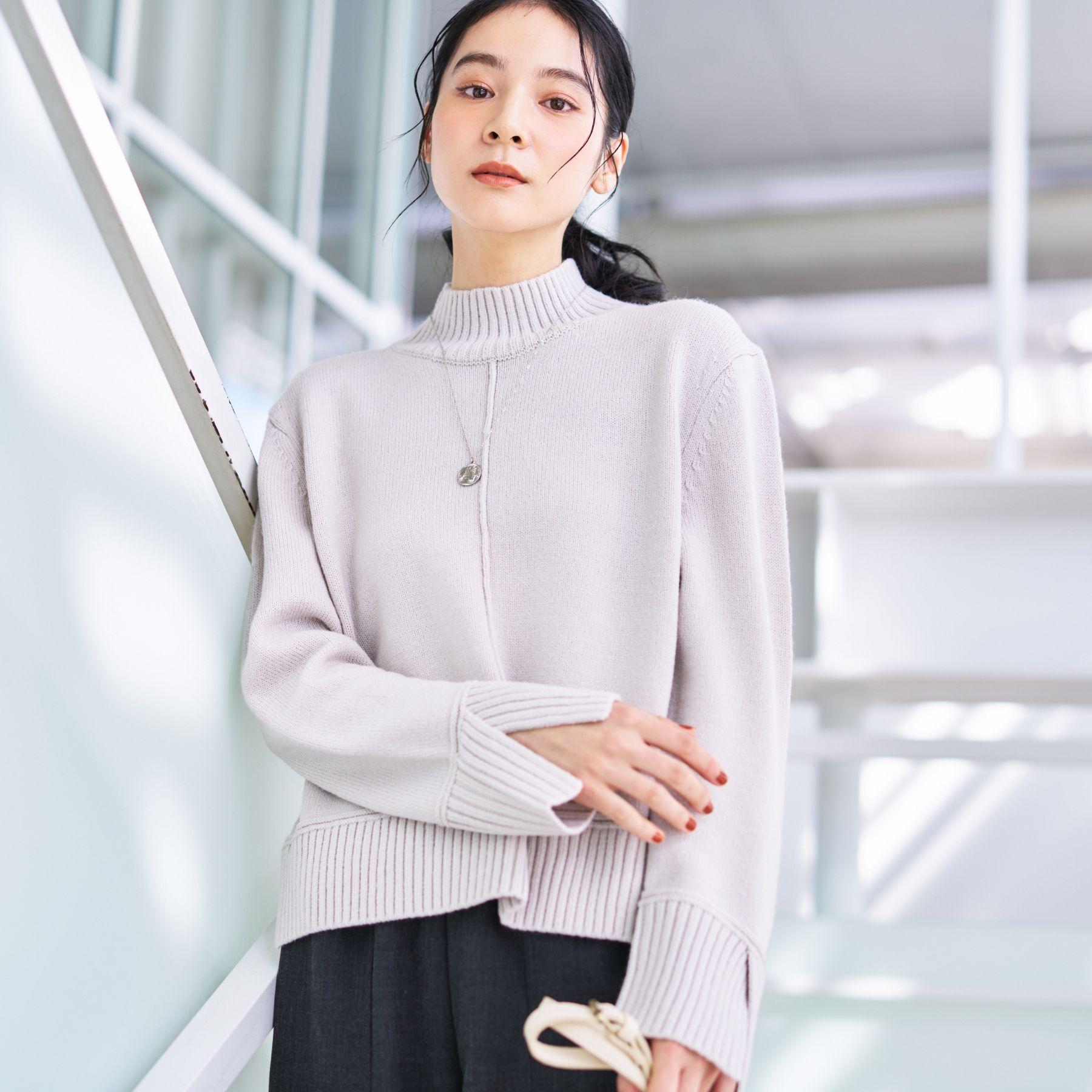 デッサン Dessin ハイネックニット （レッド(063)） レッド(063)