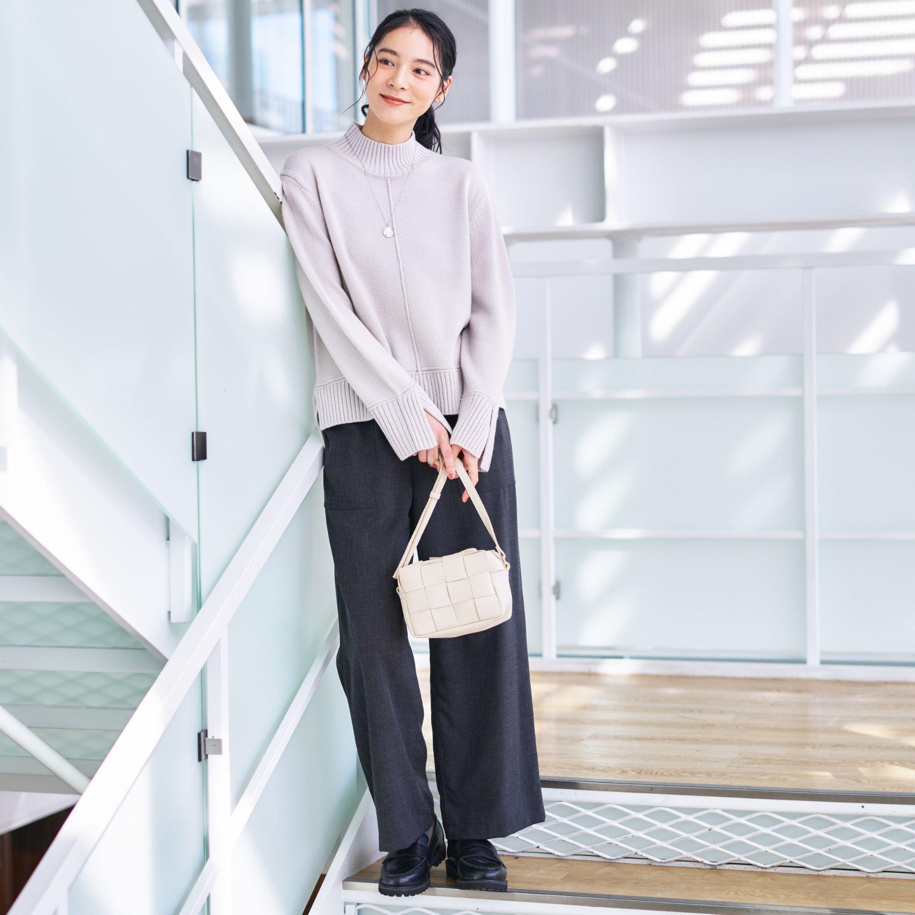 デッサン Dessin ハイネックニット （レッド(063)） レッド(063)