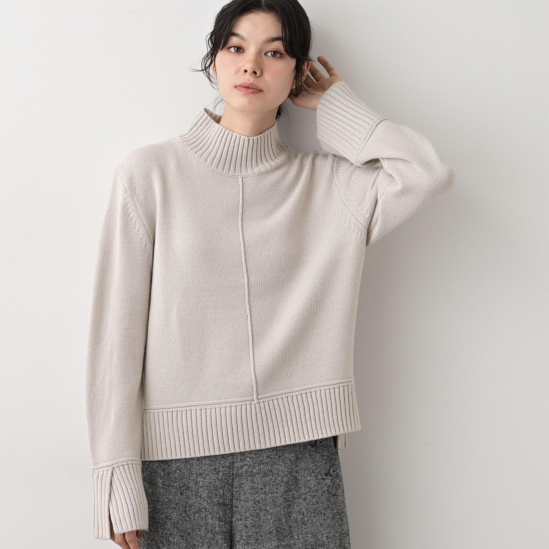 デッサン Dessin ハイネックニット （レッド(063)） レッド(063)