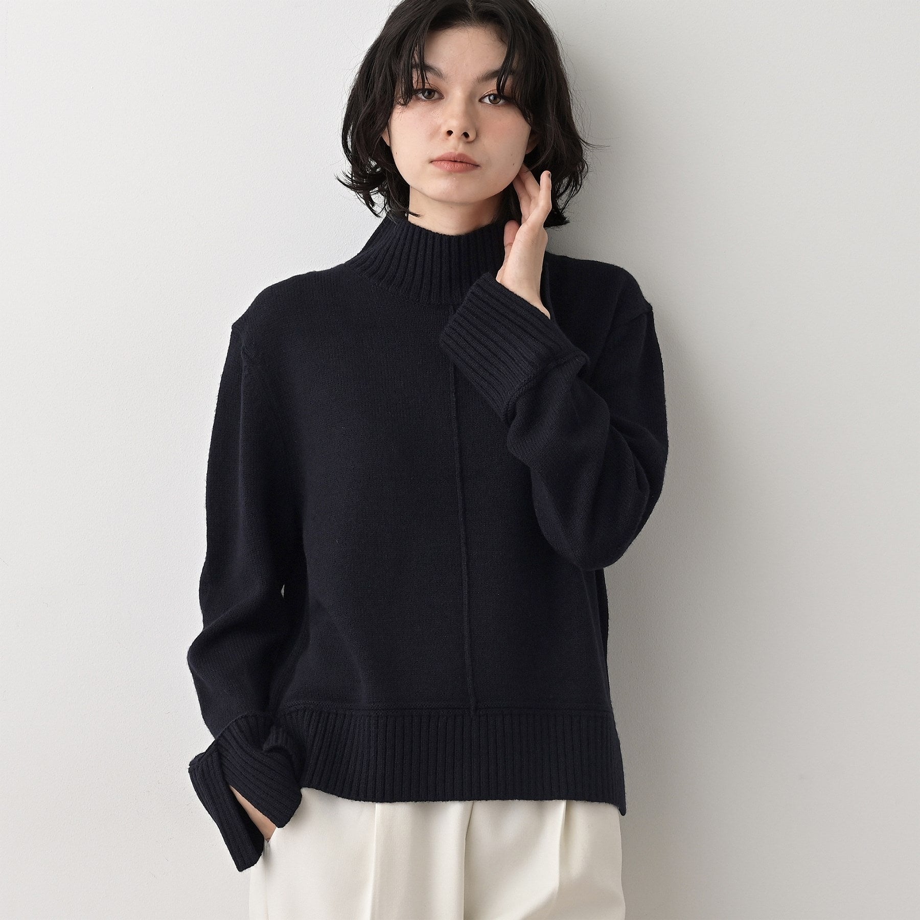 デッサン Dessin ハイネックニット （ネイビー(094)） ネイビー(094)