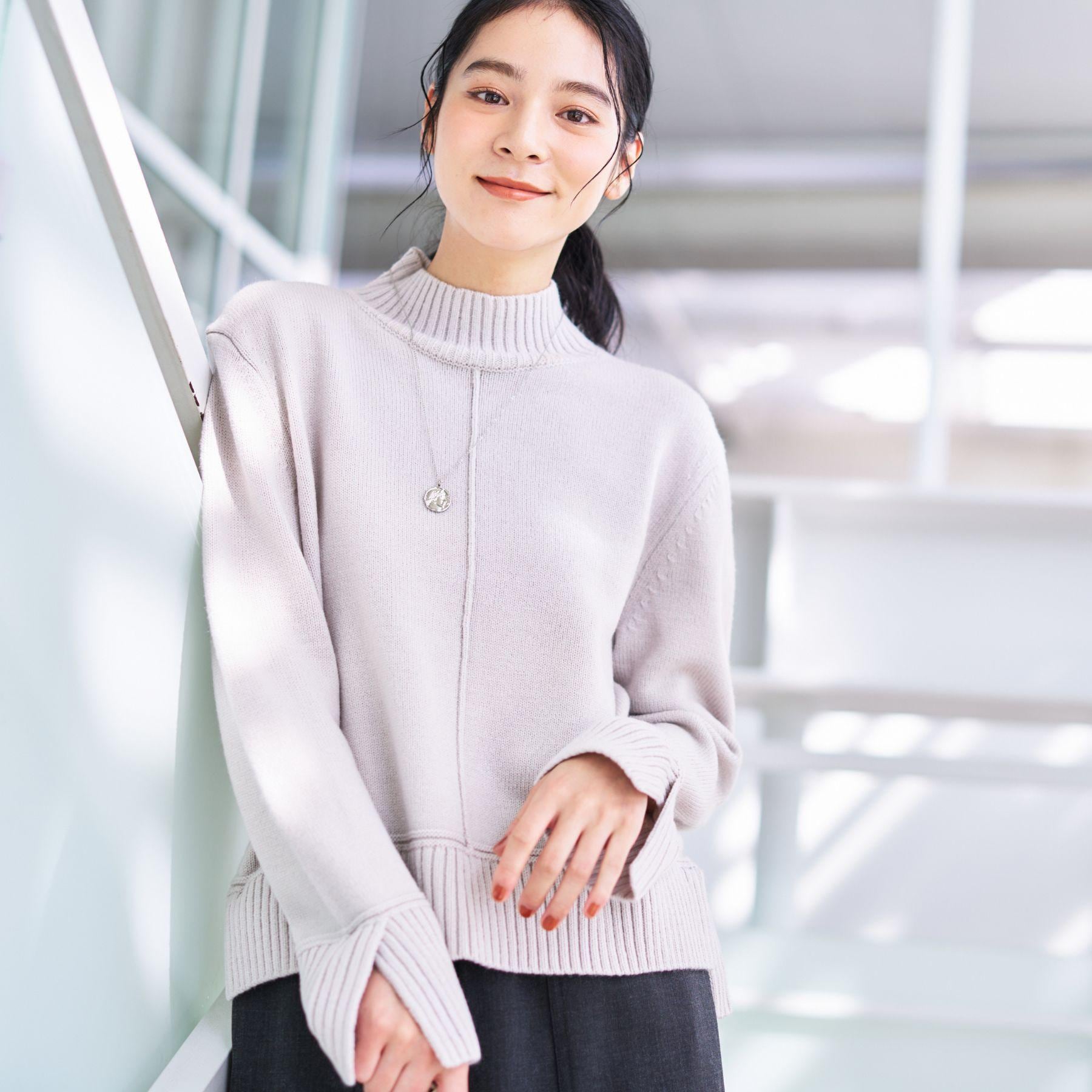 デッサン Dessin ハイネックニット （グレージュ(050)） グレージュ(050)