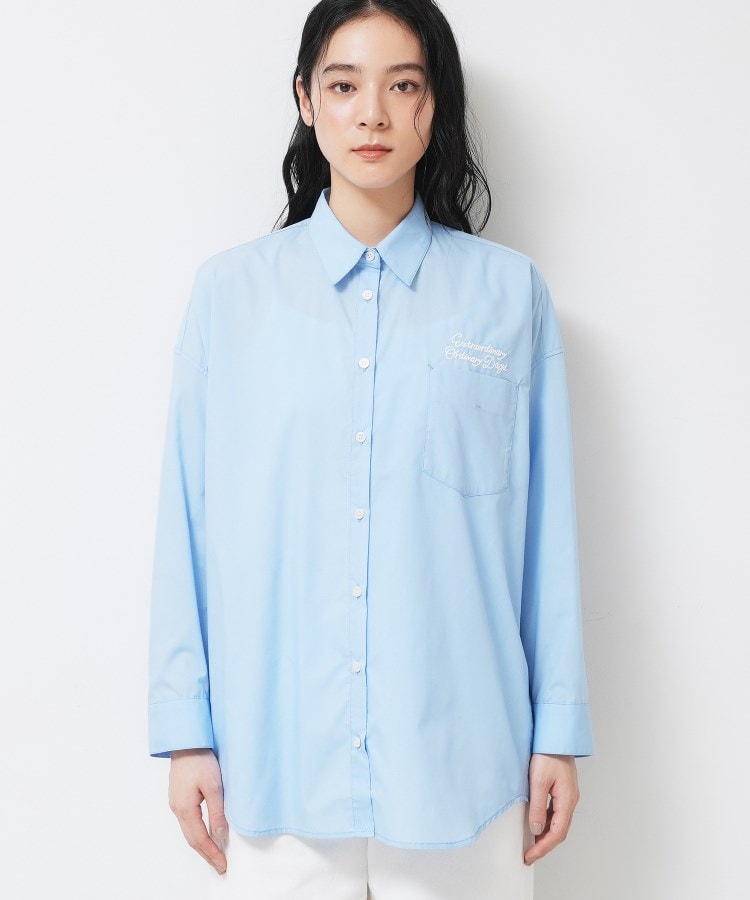 デッサン Dessin 刺繍シャツ （サックスブルー(090)） サックスブルー(090)