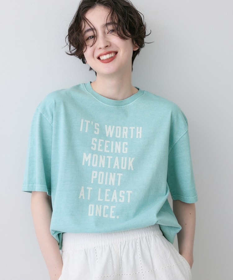 デッサン Dessin 【ユニセックス】ピグメントロゴTシャツ （ブルー(091)） ブルー(091)