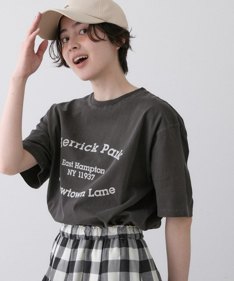 デッサン Dessin 【ユニセックス】ピグメントロゴTシャツ （ブルー(091)） ブルー(091)
