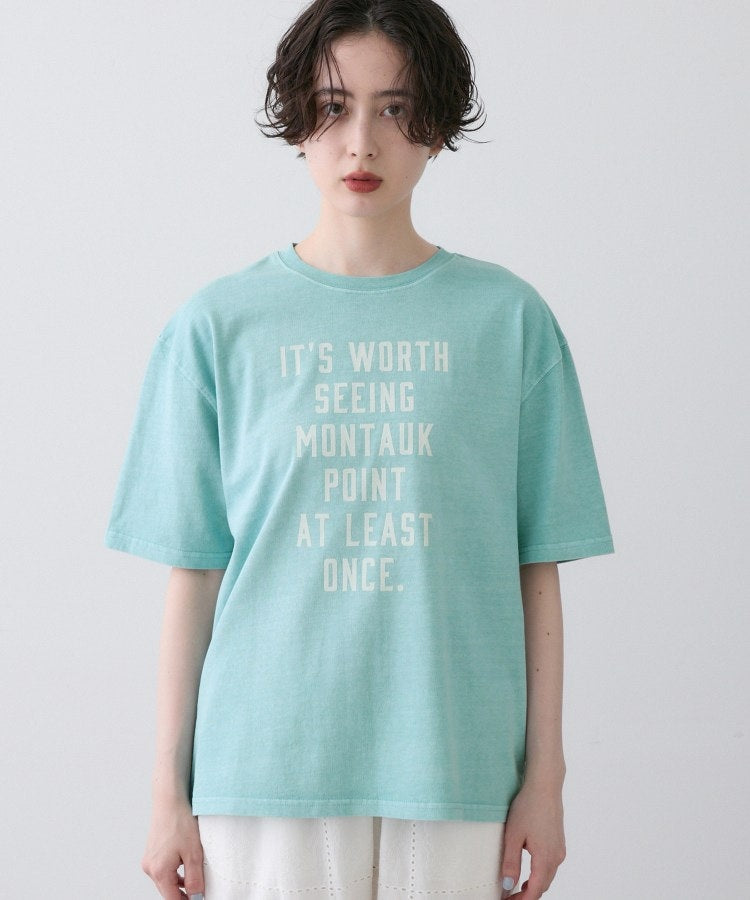 デッサン Dessin 【ユニセックス】ピグメントロゴTシャツ （ブルー(091)） ブルー(091)