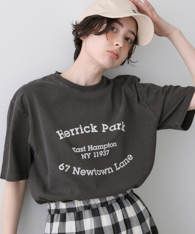 デッサン Dessin 【ユニセックス】ピグメントロゴTシャツ （ブラック(019)） ブラック(019)