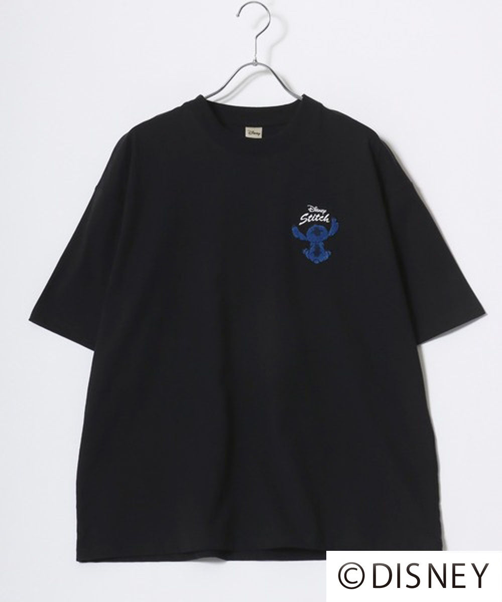 ディズニー Disney ミッキー ズートピア ベイマックス リロ＆スティッチ ルシファー キャラクター 半袖 Tシャツ （ブラック系その他5） ブラック系その他5