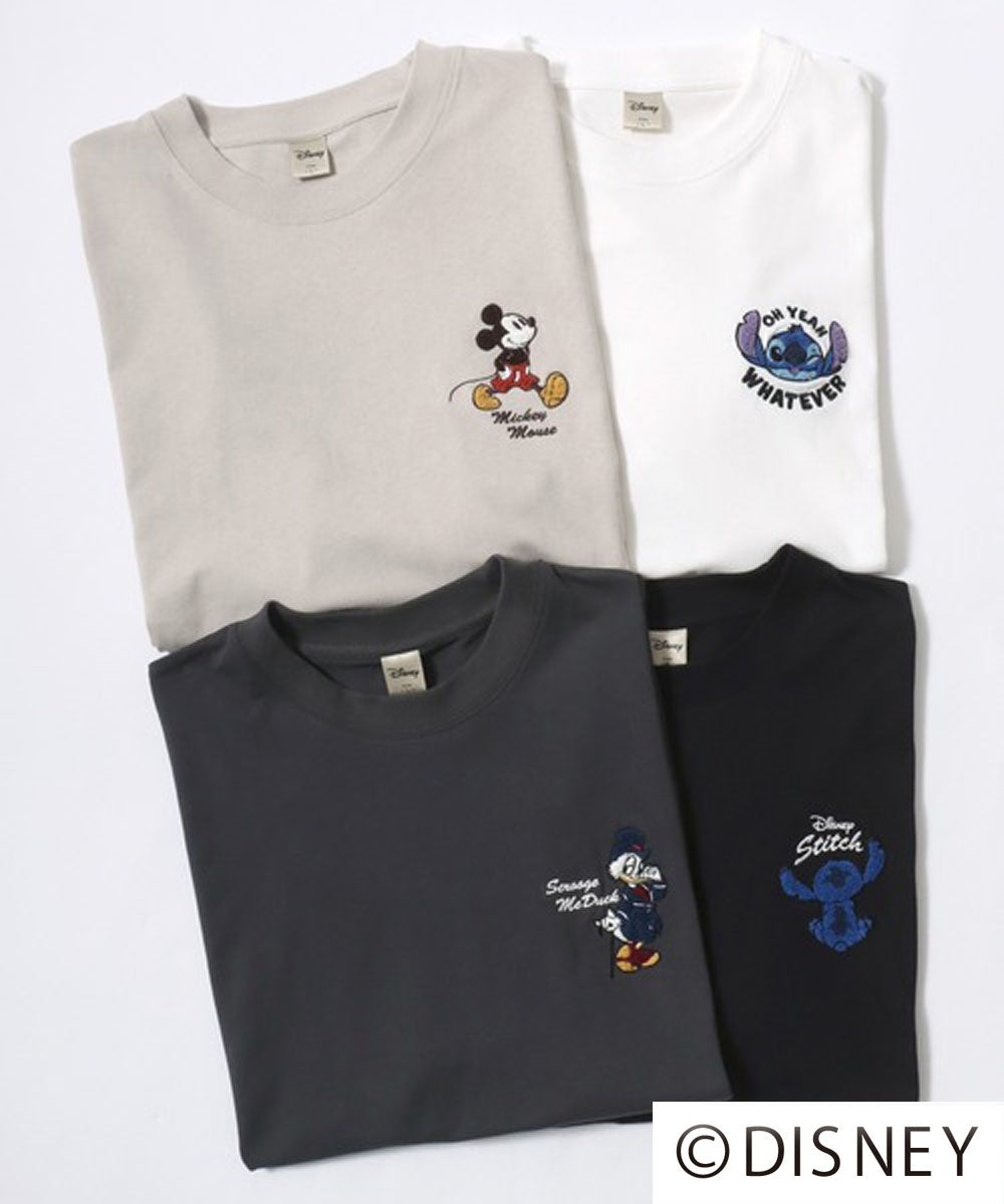 ディズニー Disney ミッキー ズートピア ベイマックス リロ＆スティッチ ルシファー キャラクター 半袖 Tシャツ （ブラック系その他5） ブラック系その他5