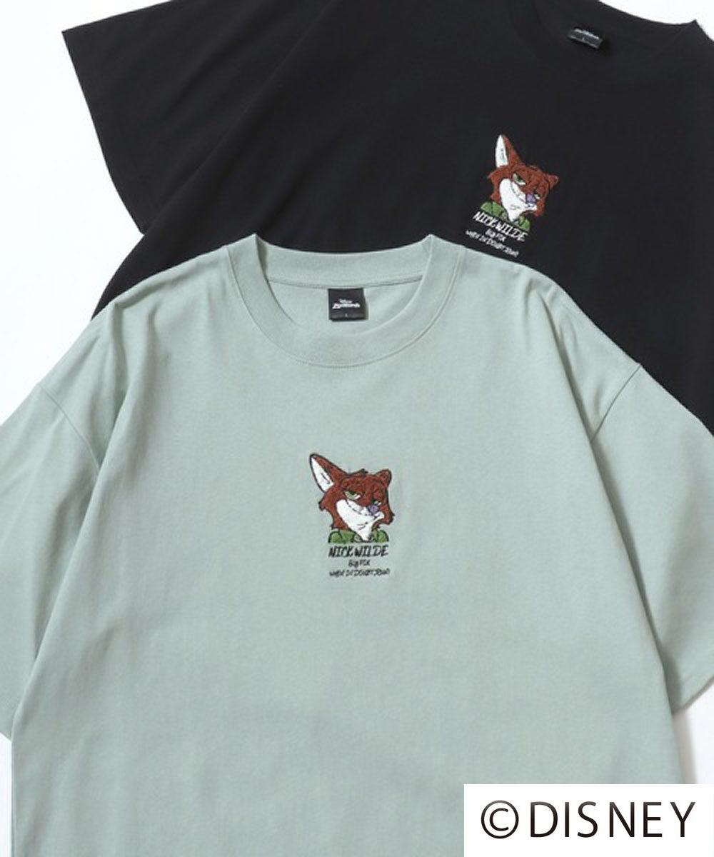 ディズニー Disney ミッキー ズートピア ベイマックス リロ＆スティッチ ルシファー キャラクター 半袖 Tシャツ （ブラック系その他5） ブラック系その他5