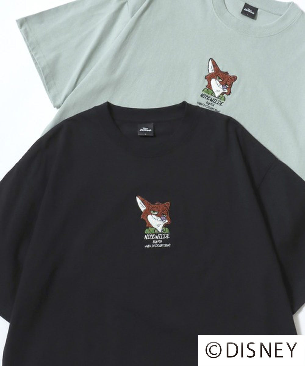ディズニー Disney ミッキー ズートピア ベイマックス リロ＆スティッチ ルシファー キャラクター 半袖 Tシャツ （ブラック系その他5） ブラック系その他5
