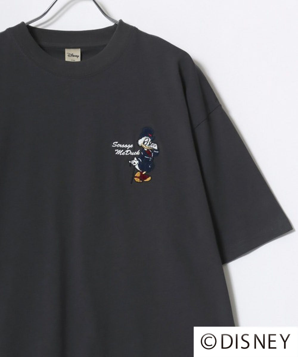 ディズニー Disney ミッキー ズートピア ベイマックス リロ＆スティッチ ルシファー キャラクター 半袖 Tシャツ （スミクロ） スミクロ