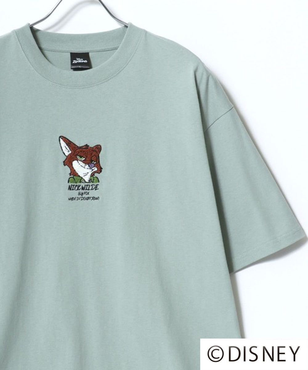 ディズニー Disney ミッキー ズートピア ベイマックス リロ＆スティッチ ルシファー キャラクター 半袖 Tシャツ （グリーン系その他） グリーン系その他