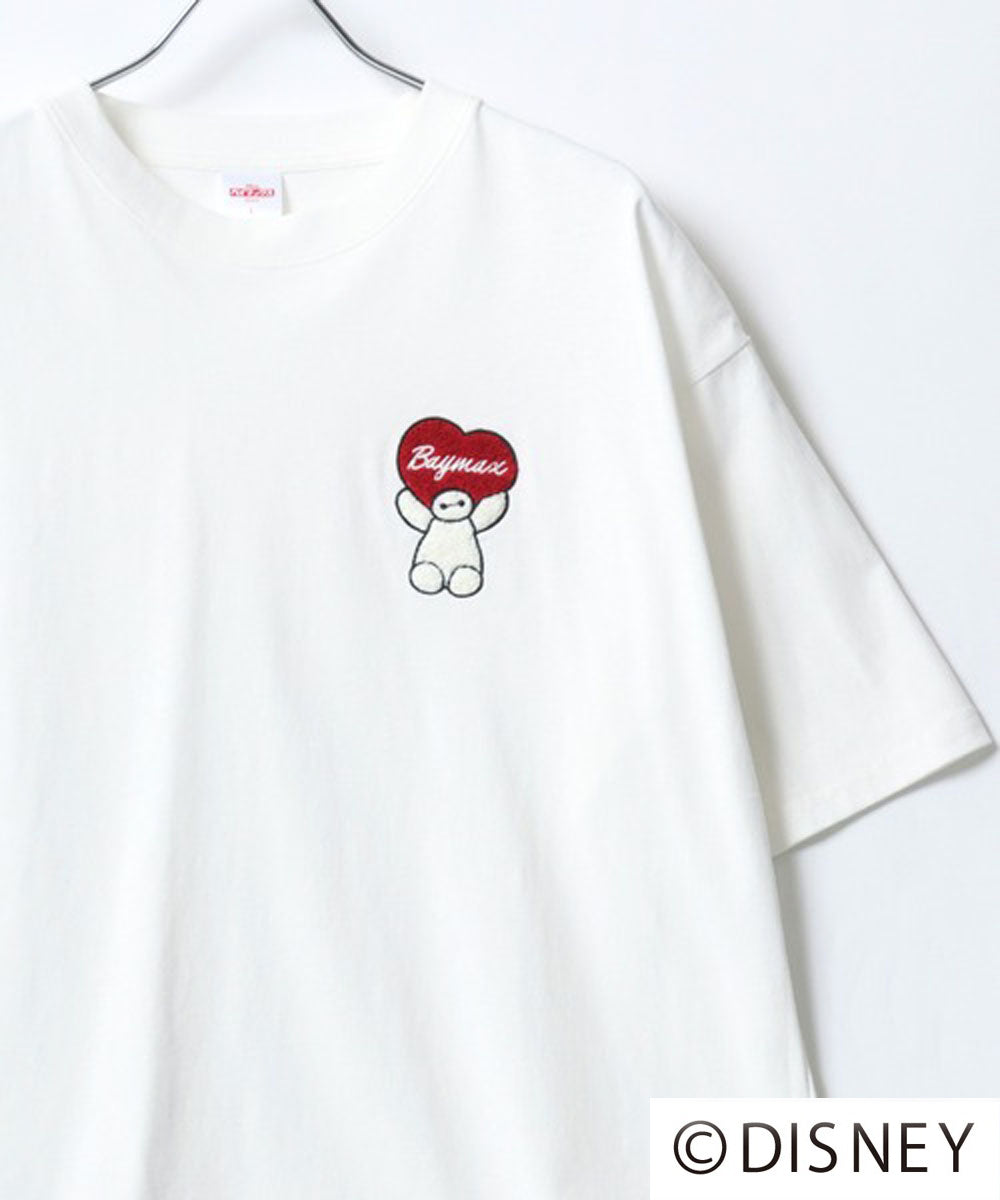 ディズニー Disney ミッキー ズートピア ベイマックス リロ＆スティッチ ルシファー キャラクター 半袖 Tシャツ （ホワイト） ホワイト