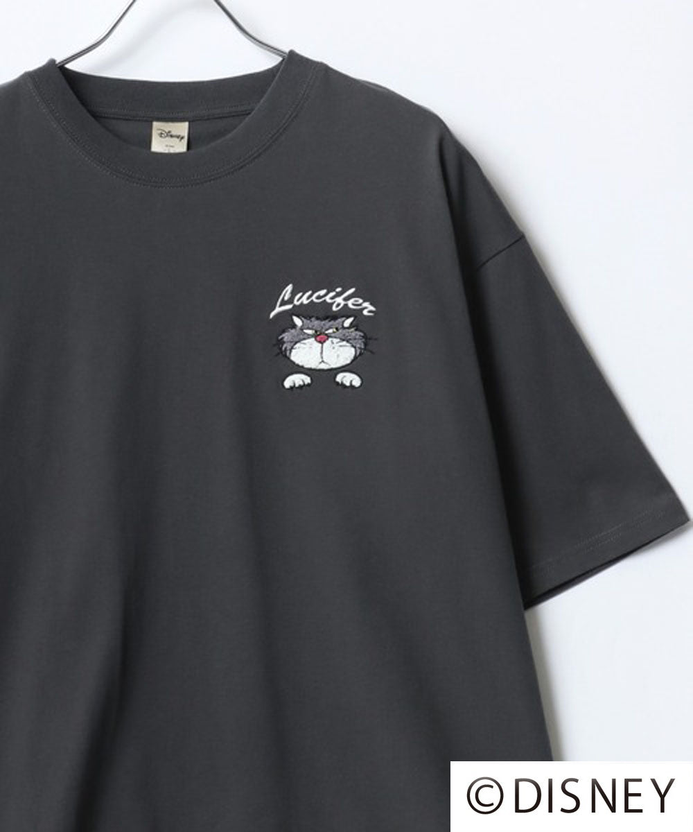 ディズニー Disney ミッキー ズートピア ベイマックス リロ＆スティッチ ルシファー キャラクター 半袖 Tシャツ （ブラック系その他） ブラック系その他