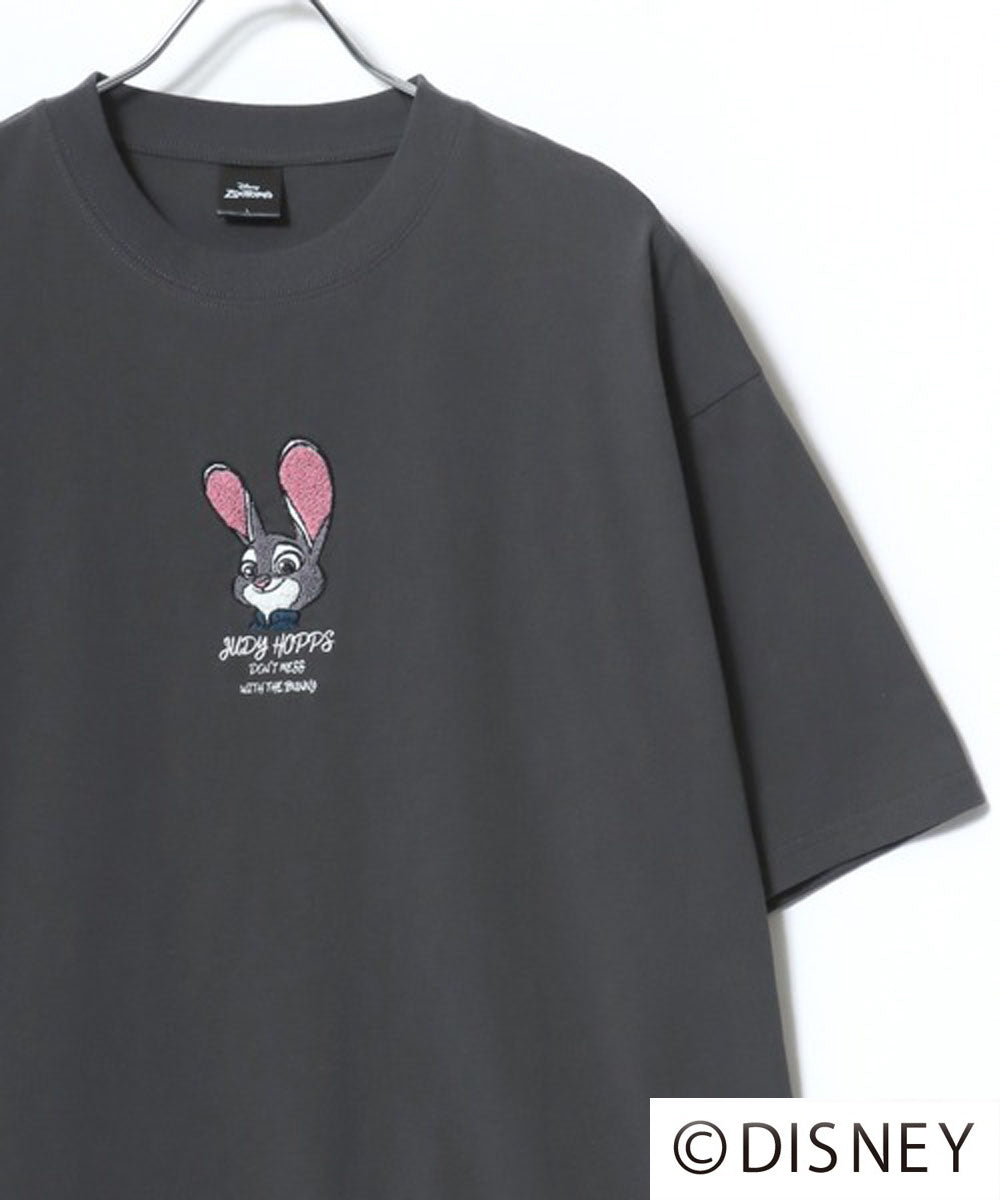 ディズニー Disney ミッキー ズートピア ベイマックス リロ＆スティッチ ルシファー キャラクター 半袖 Tシャツ （ブラック系その他4） ブラック系その他4