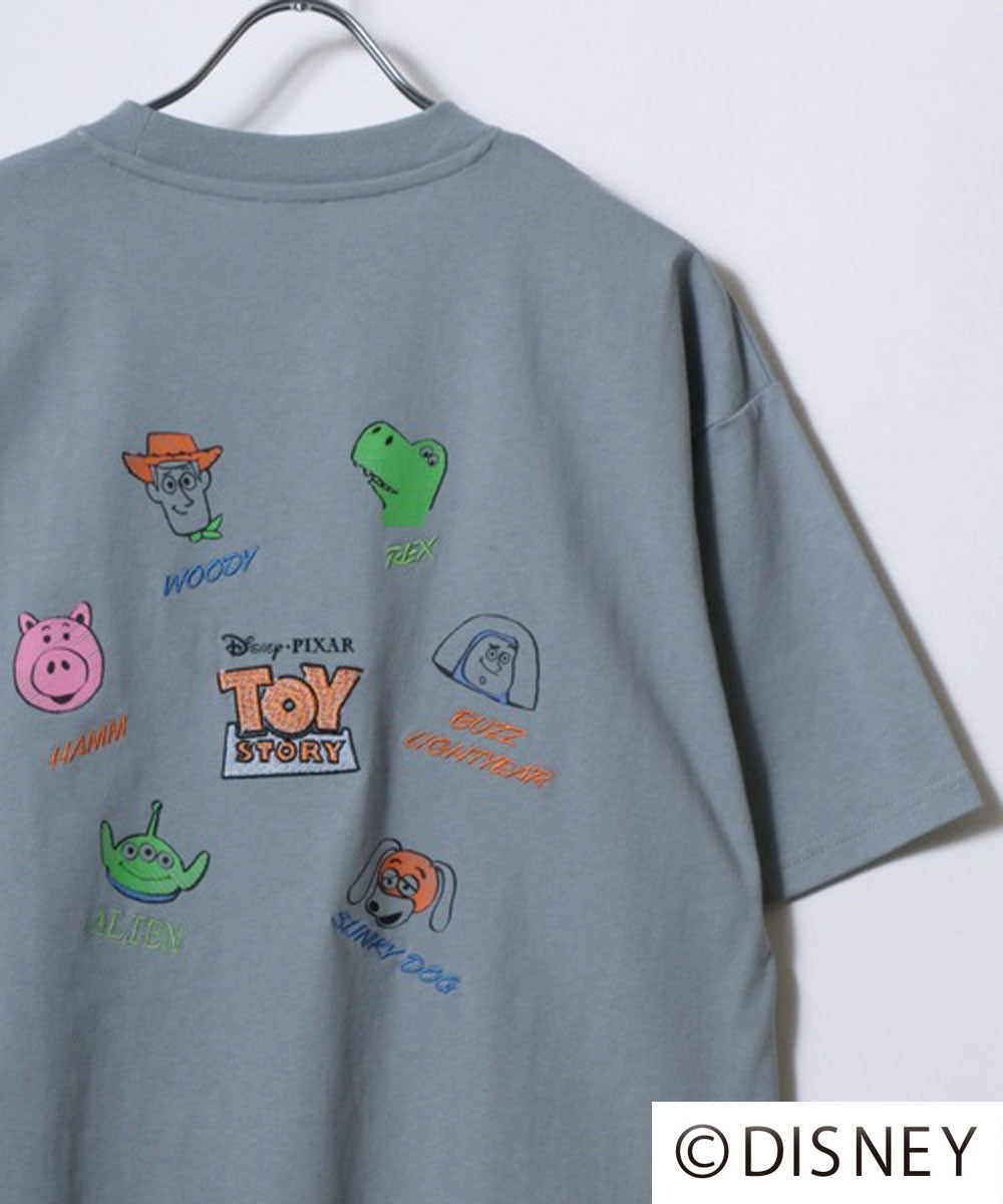 ディズニー Disney 『ミッキーマウス』『ベイマックス』『トイ・ストーリー』『ズートピア』 キャラクター 半袖 Tシャツ （サックスブルー） サックスブルー
