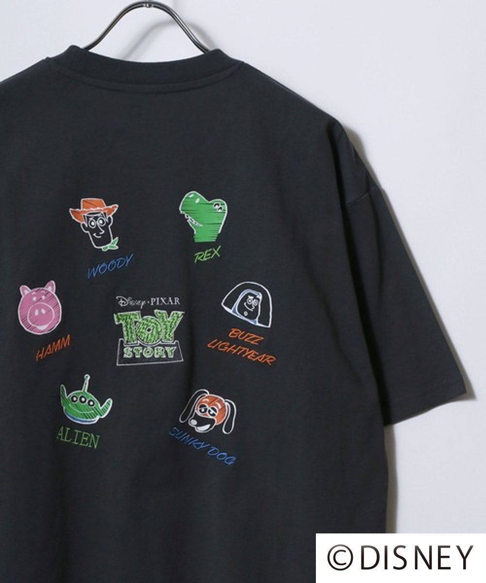 ディズニー Disney 『ミッキーマウス』『ベイマックス』『トイ・ストーリー』『ズートピア』 キャラクター 半袖 Tシャツ （ブラック系その他4） ブラック系その他4