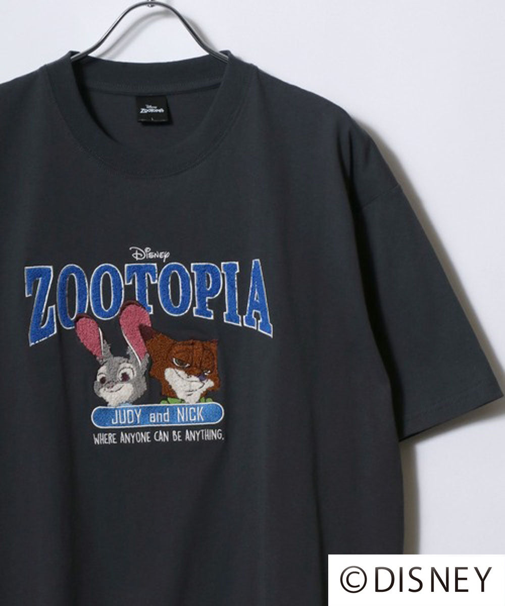 ディズニー Disney 『ミッキーマウス』『ベイマックス』『トイ・ストーリー』『ズートピア』 キャラクター 半袖 Tシャツ （ブラック系その他5） ブラック系その他5