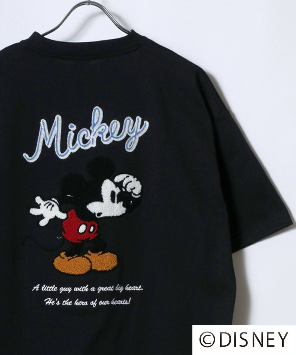 ディズニー Disney 『ミッキーマウス』『ベイマックス』『トイ・ストーリー』『ズートピア』 キャラクター 半袖 Tシャツ （ブラック） ブラック