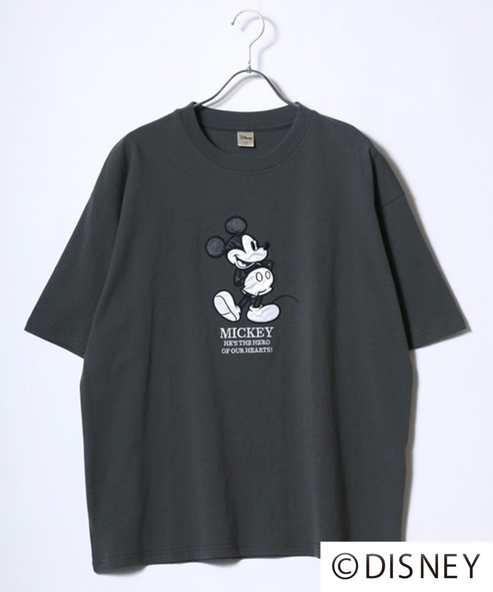 ディズニー Disney 『ミッキーマウス』『ベイマックス』『トイ・ストーリー』『ズートピア』 キャラクター 半袖 Tシャツ （ブラック系その他） ブラック系その他