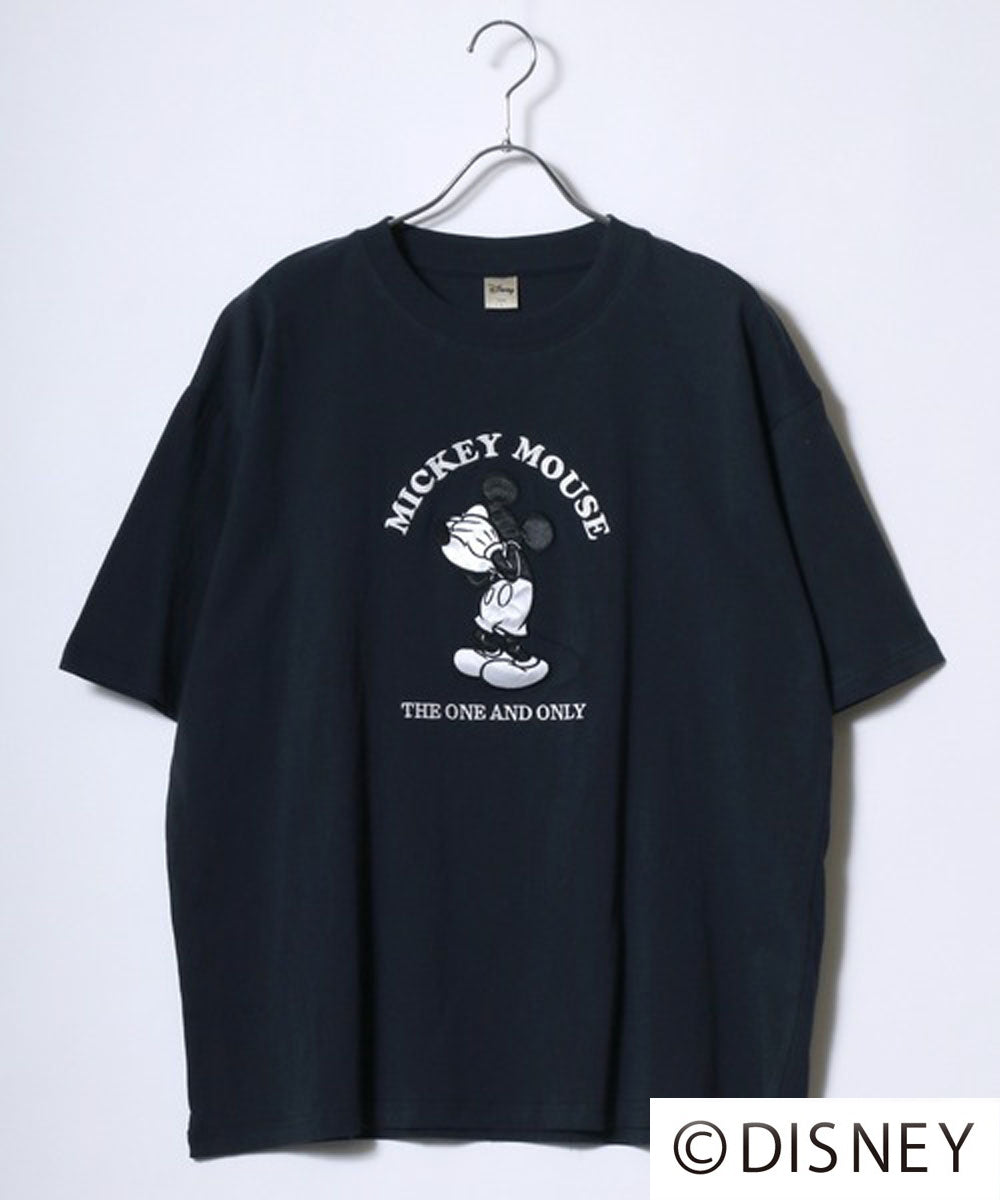 ディズニー Disney 『ミッキーマウス』『ベイマックス』『トイ・ストーリー』『ズートピア』 キャラクター 半袖 Tシャツ （ネイビー） ネイビー