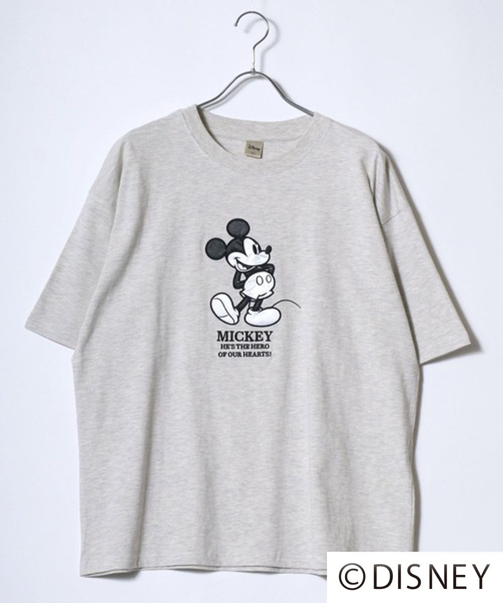 ディズニー Disney 『ミッキーマウス』『ベイマックス』『トイ・ストーリー』『ズートピア』 キャラクター 半袖 Tシャツ （オートミール） オートミール