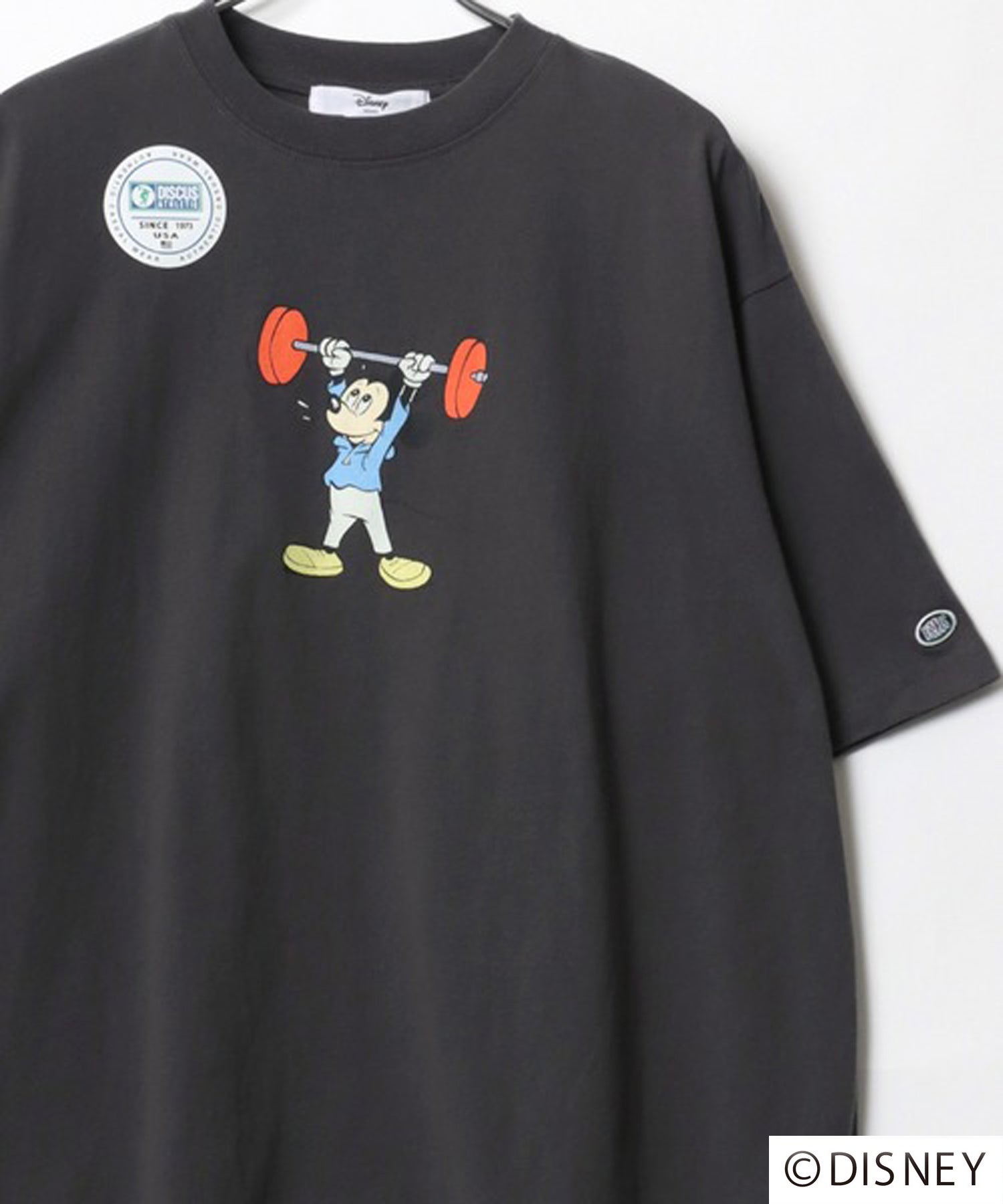 ディズニー Disney オーバーサイズ ミッキー ヴィンテージ レトロプリント 半袖Tシャツ （ブラック系その他3） ブラック系その他3