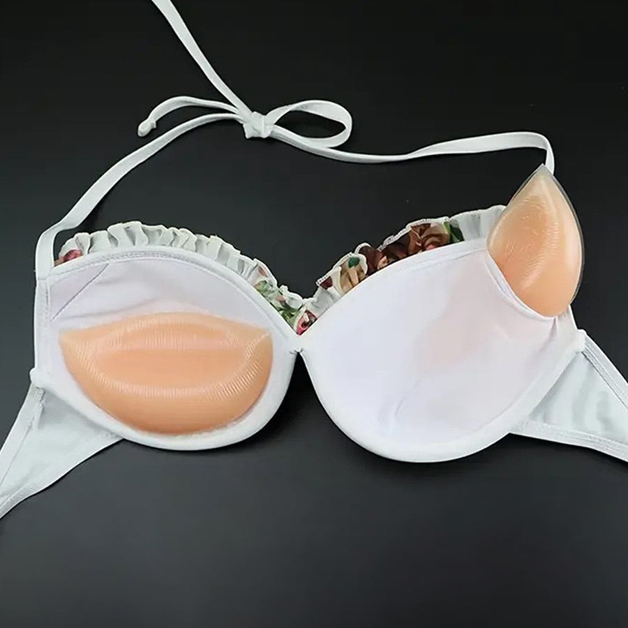 ダイヤモンドハーツ Diamond Hearts 【訳あり新品】【水着に使える】らくらく盛れるリーフ型シリコンパッド 水着やブラジャーに入れるだけ （ベージュ） ベージュ