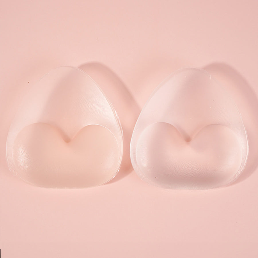 ダイヤモンドハーツ Diamond Hearts 【水着に使える】らくらく盛れる三角クリアタイプシリコンパッド 水着やブラジャーに入れるだけ （クリア） クリア
