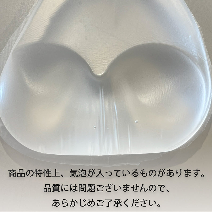 ダイヤモンドハーツ Diamond Hearts 【水着に使える】らくらく盛れる三角クリアタイプシリコンパッド 水着やブラジャーに入れるだけ （クリア） クリア