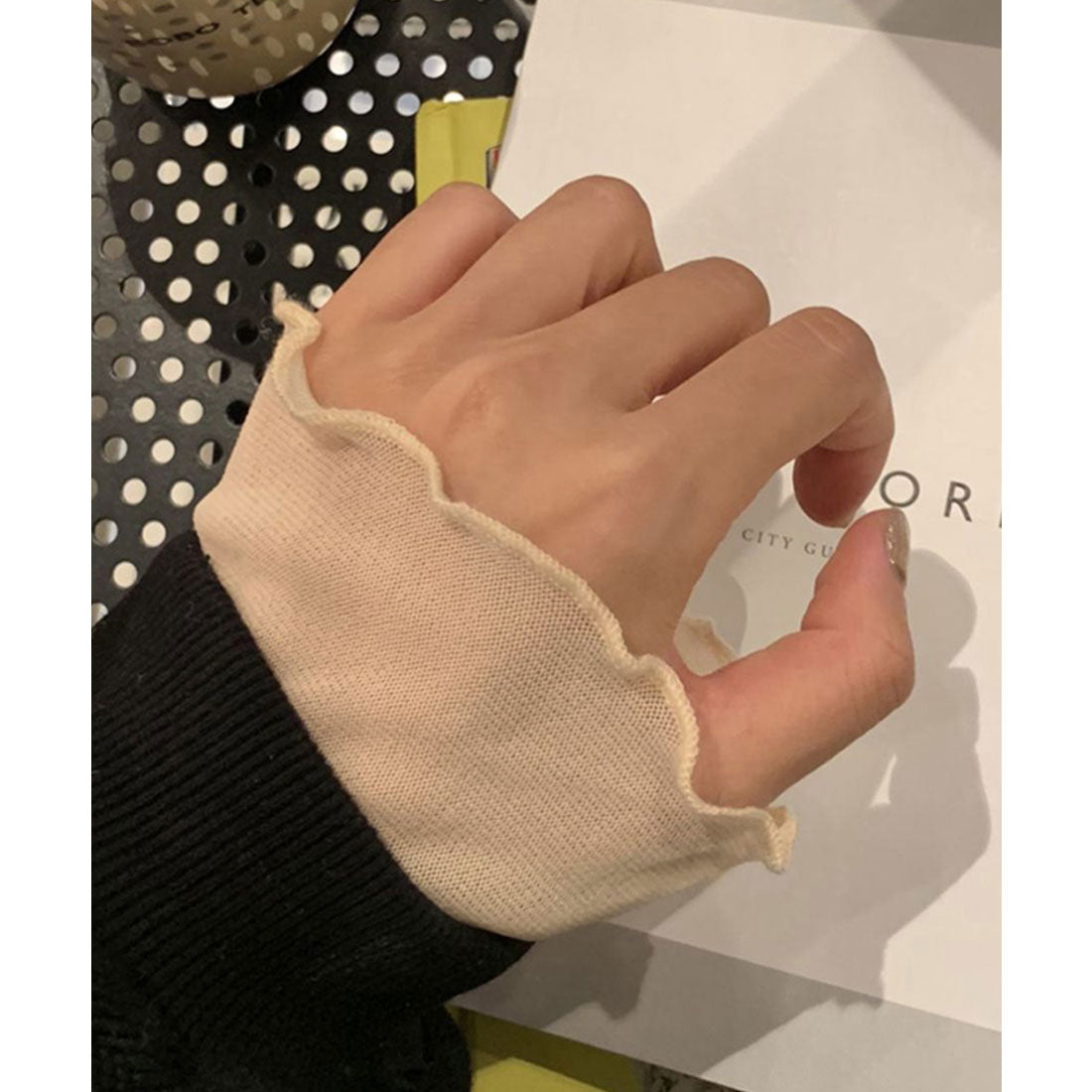 ダイヤモンドハーツ Diamond Hearts シースルートップス長袖シアータートルネック