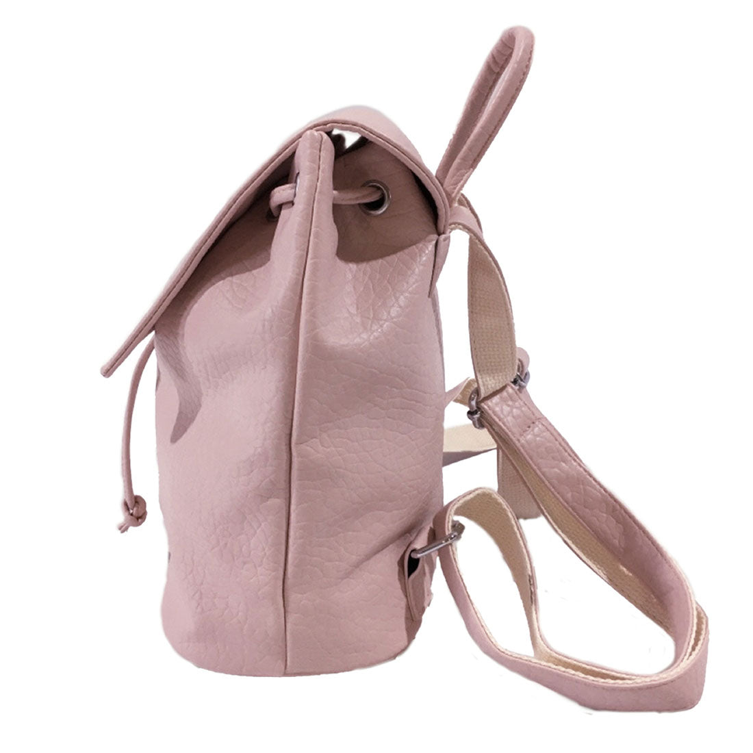Dewlily Faux Leather Backpack for Women, Teens, 20s, 30s, Korean Fashion, Casual, Stylish, Bag, Backpack, Large Capacity, Backpack, Black, White