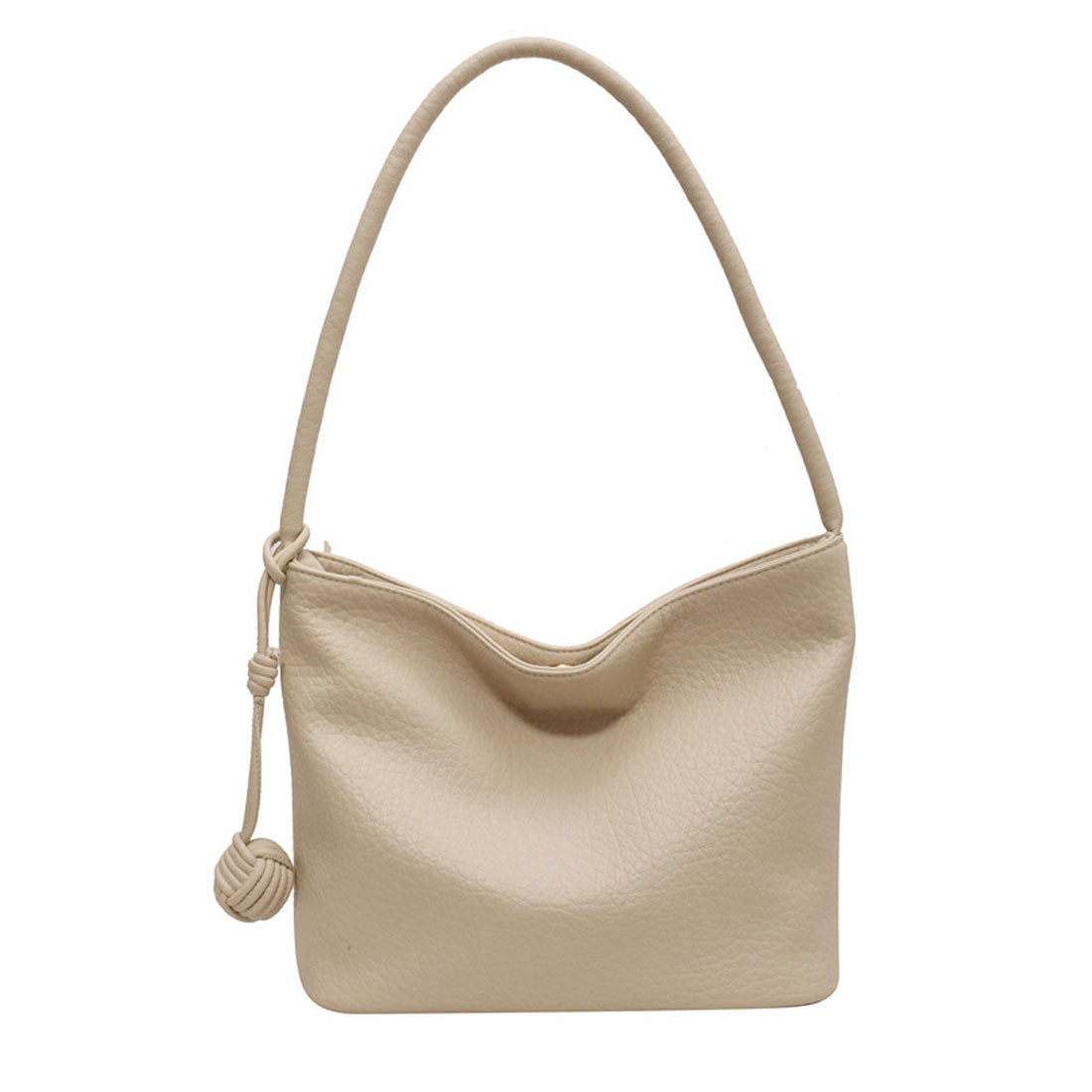 Dewlily Fake Leather Shoulder Bag for Women, Teens, 20s, 30s, Korean Fashion, Casual, Simple, Cute Bag, Outing, Commuting, Black, White
