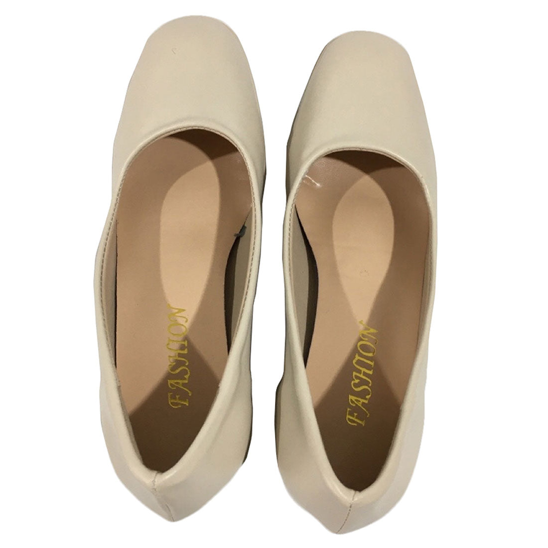 Dewlily Simple Pumps with Heels Korean Fashion for Teens, 20s, and 30s Chunky Heels Easy to Walk in Memory Foam Insoles Comfortable to Wear Great for Work and Job Hunting