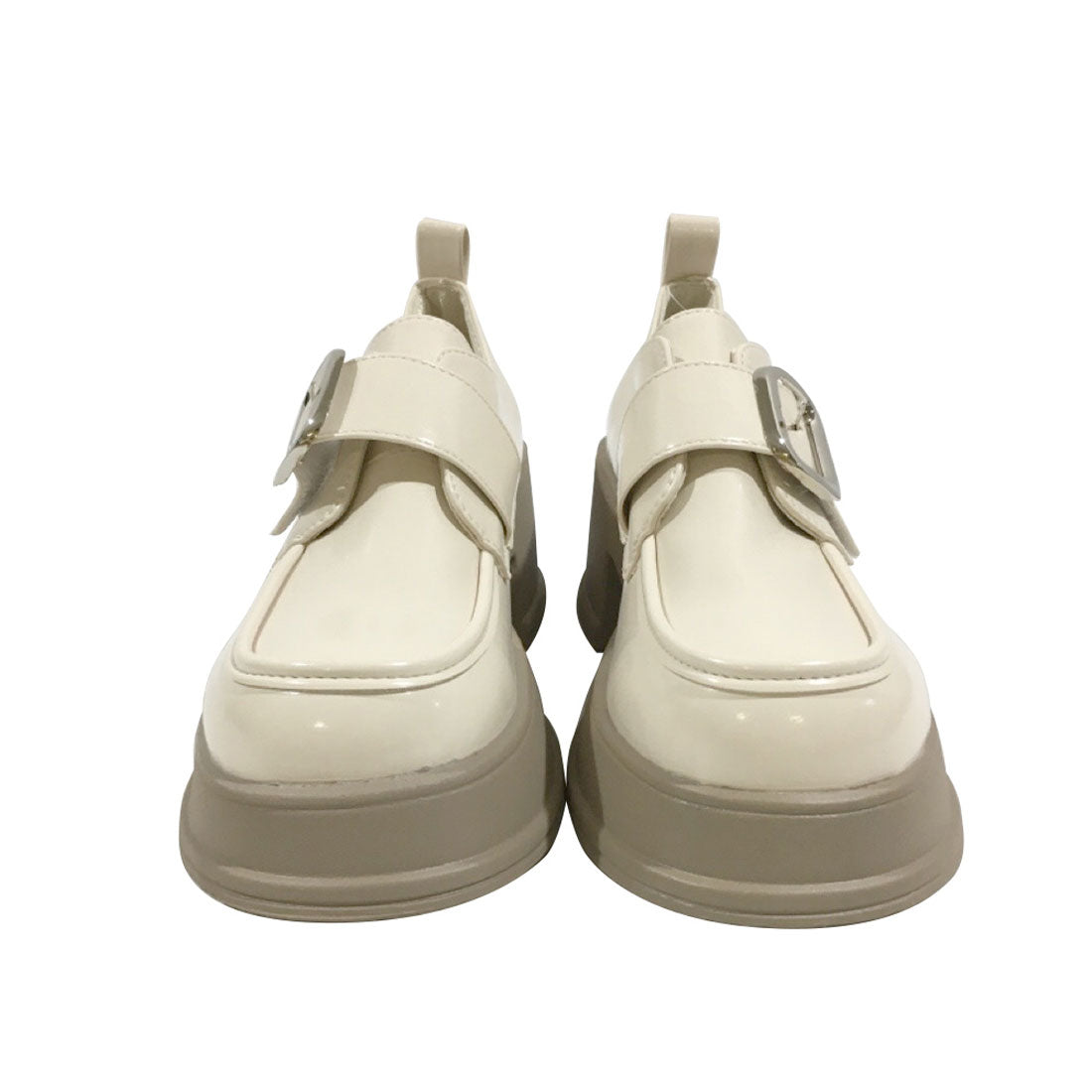 Dewlily Chunky Loafers for Women, Teens, 20s, 30s, Korean Fashion, Casual, Cute, Shoes, Adult, Thick Sole, Black, Shoes, Spring, Summer, Autumn, Winter, Simple