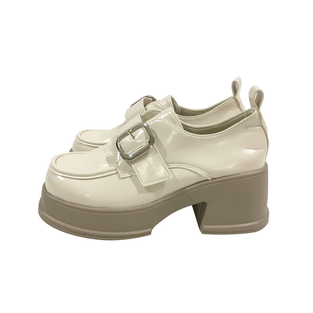 Dewlily Chunky Loafers for Women, Teens, 20s, 30s, Korean Fashion, Casual, Cute, Shoes, Adult, Thick Sole, Black, Shoes, Spring, Summer, Autumn, Winter, Simple