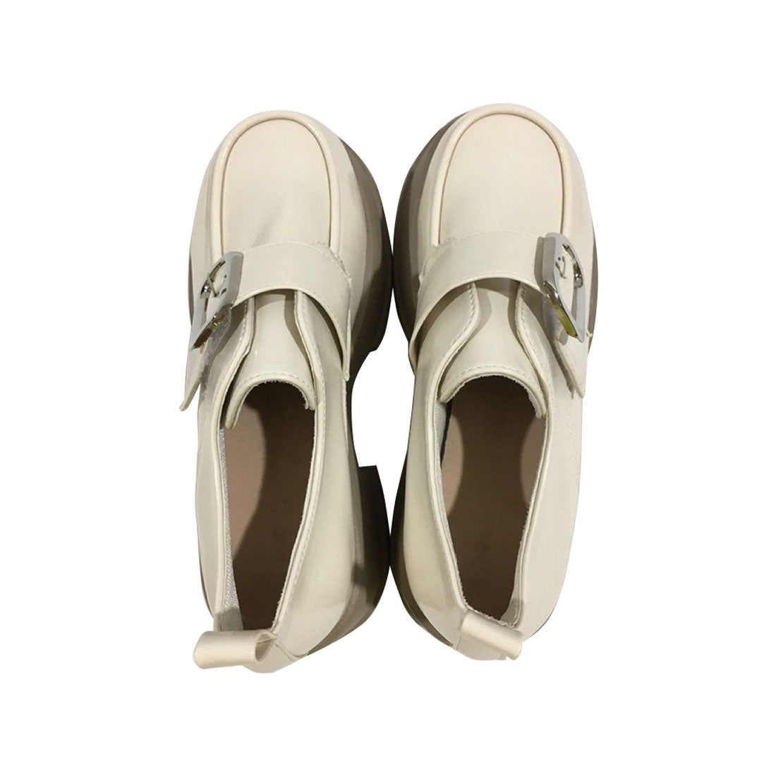 Dewlily Chunky Loafers for Women, Teens, 20s, 30s, Korean Fashion, Casual, Cute, Shoes, Adult, Thick Sole, Black, Shoes, Spring, Summer, Autumn, Winter, Simple