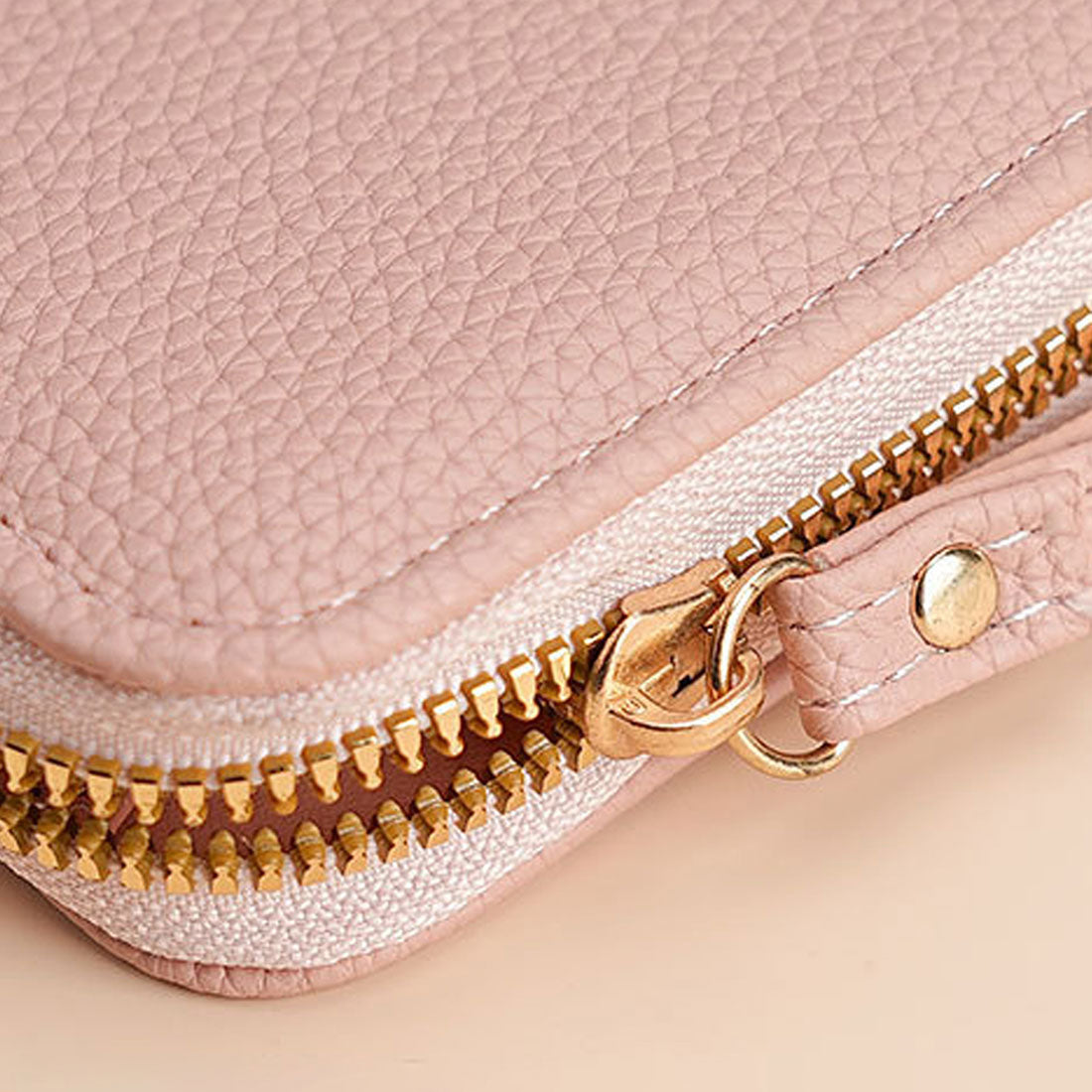 Dewlily Fake Leather Long Wallet for Women, Teens, 20s, 30s, Korean Fashion, Casual, Compact, Cute, Elegant, Gift, Present, Office