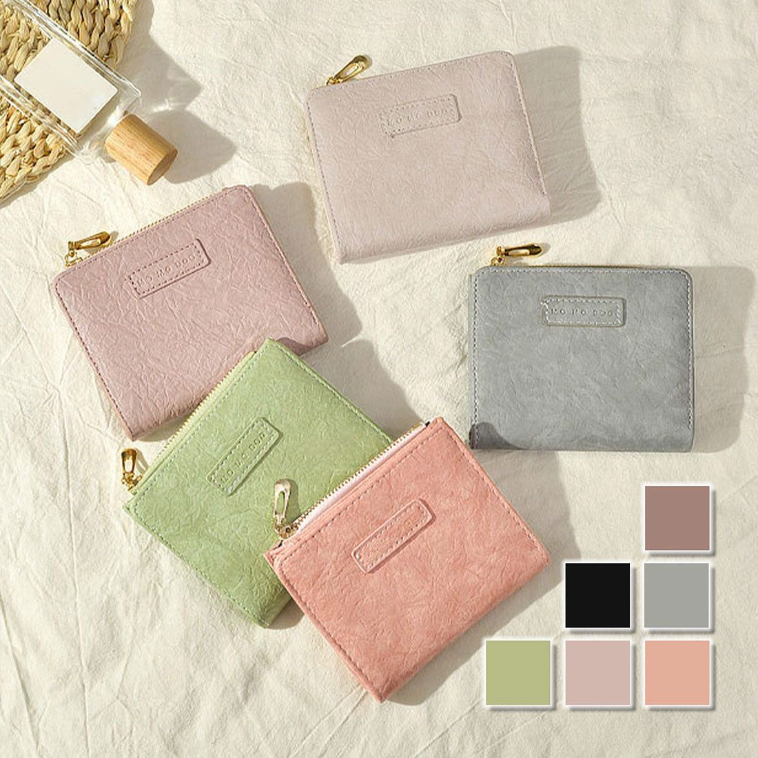 Durilly Dewlily Dewlily Dewlily Dewlily dewlile Mini Wallet女士女士韓國統治20S 30S辦公室Cajual碎片盒案例箱套禮物夾最低禮品