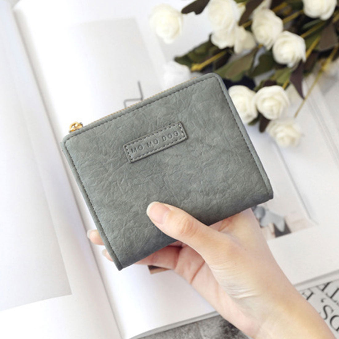 Durilly Dewlily Dewlily Dewlily Dewlily dewlile Mini Wallet女士女士韓國統治20S 30S辦公室Cajual碎片盒案例箱套禮物夾最低禮品