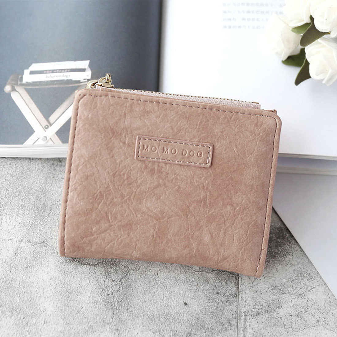 Durilly Dewlily Dewlily Dewlily Dewlily dewlile Mini Wallet女士女士韓國統治20S 30S辦公室Cajual碎片盒案例箱套禮物夾最低禮品