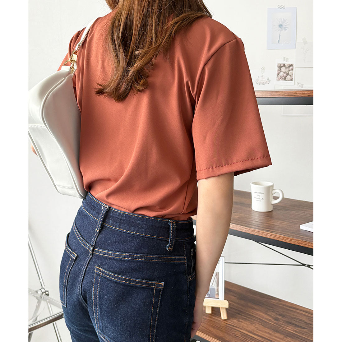 デューリリー Dewlily オープンカラー半袖シャツ レディース 韓国 春夏 シンプル カジュアル ブラウス 無地 おしゃれ 大人 かわいい お出かけ トップス 涼しげ らくちん （イエロー） イエロー