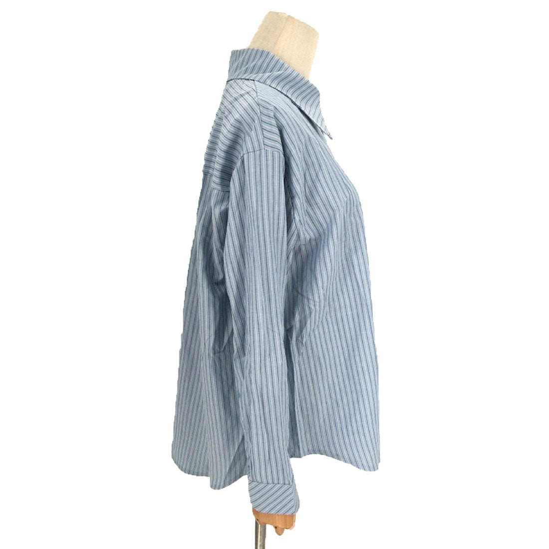 Dewlily Striped Blouse for Women, Tops, Shirts, Long Sleeves, Spring Clothes, Autumn Clothes, Korean Fashion, Teens, 20s, 30s, Office Casual, School, Large Sizes