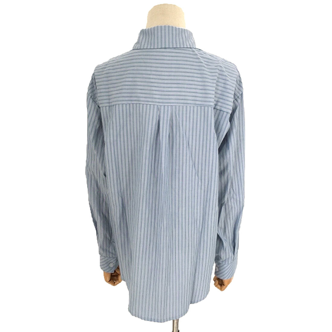 Dewlily Striped Blouse for Women, Tops, Shirts, Long Sleeves, Spring Clothes, Autumn Clothes, Korean Fashion, Teens, 20s, 30s, Office Casual, School, Large Sizes