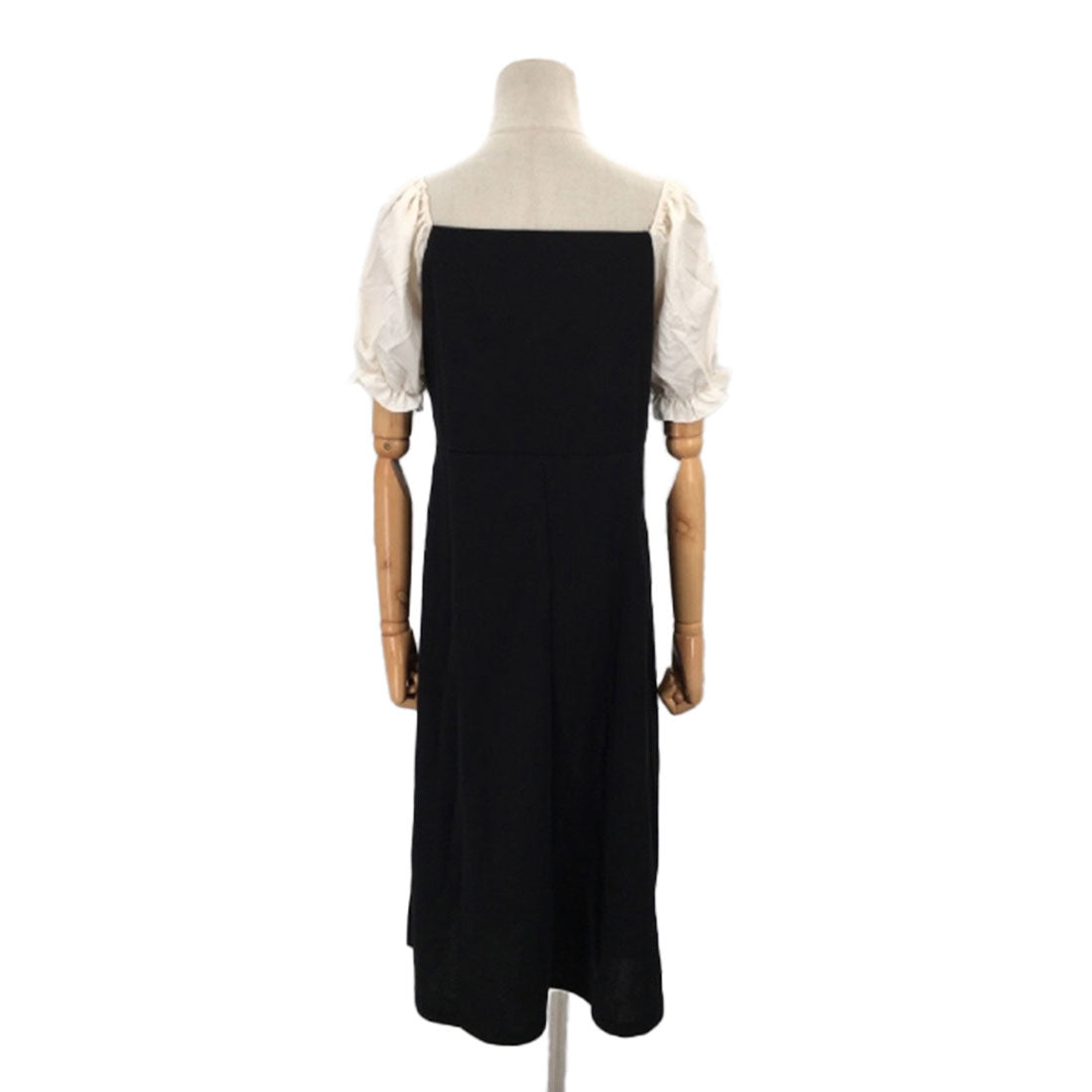 Dewlily Puff Sleeve Dress Korean Fashion Teens 20s 30s Cute Date A-lin