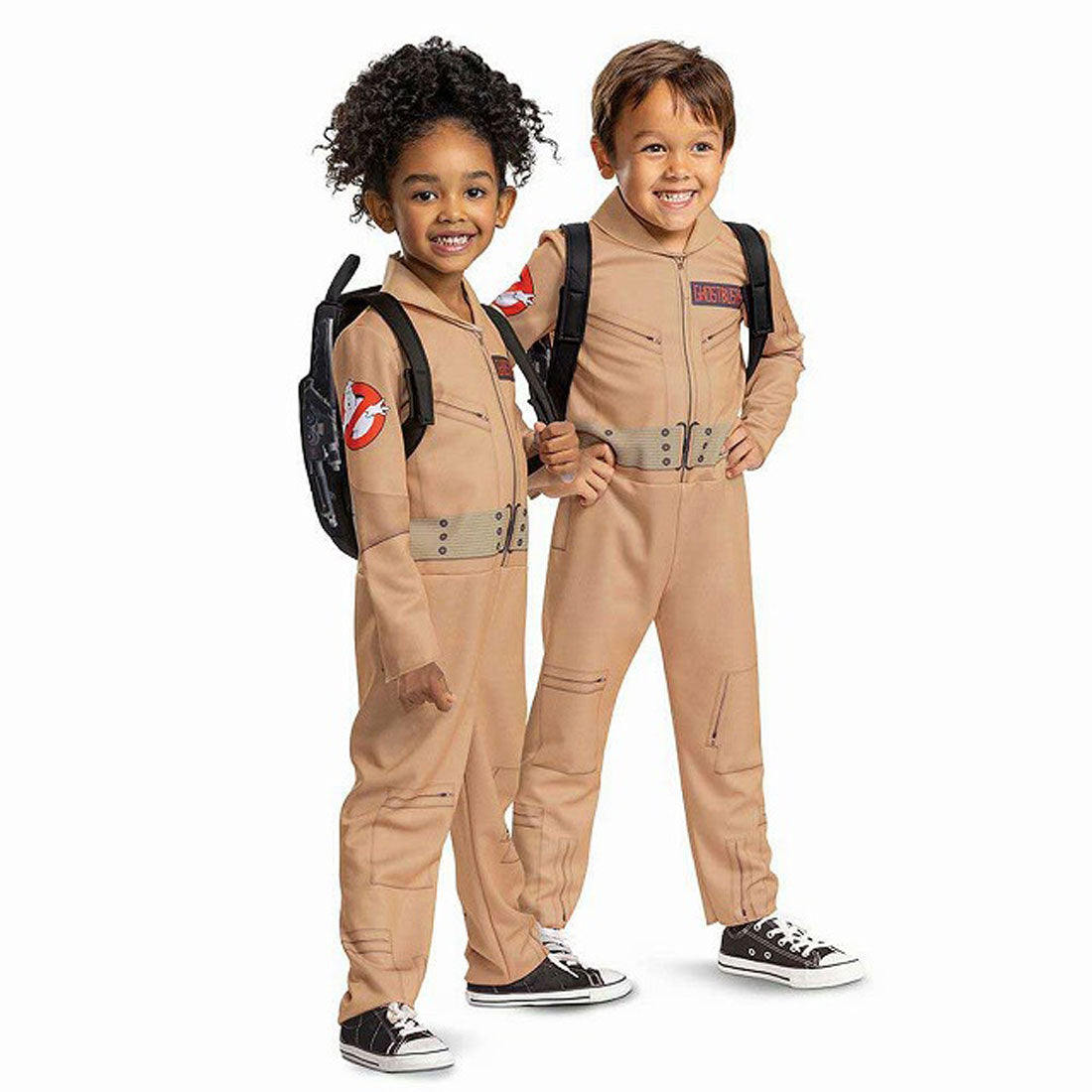 ディスガイズ Disguise ハロウィン コスプレ 仮装 ゴーストバスターズ Ghostbusters ジャンプスーツ 全身 2点セット 子供用 キッズ 3-4T 120089M （ベージュ） ベージュ