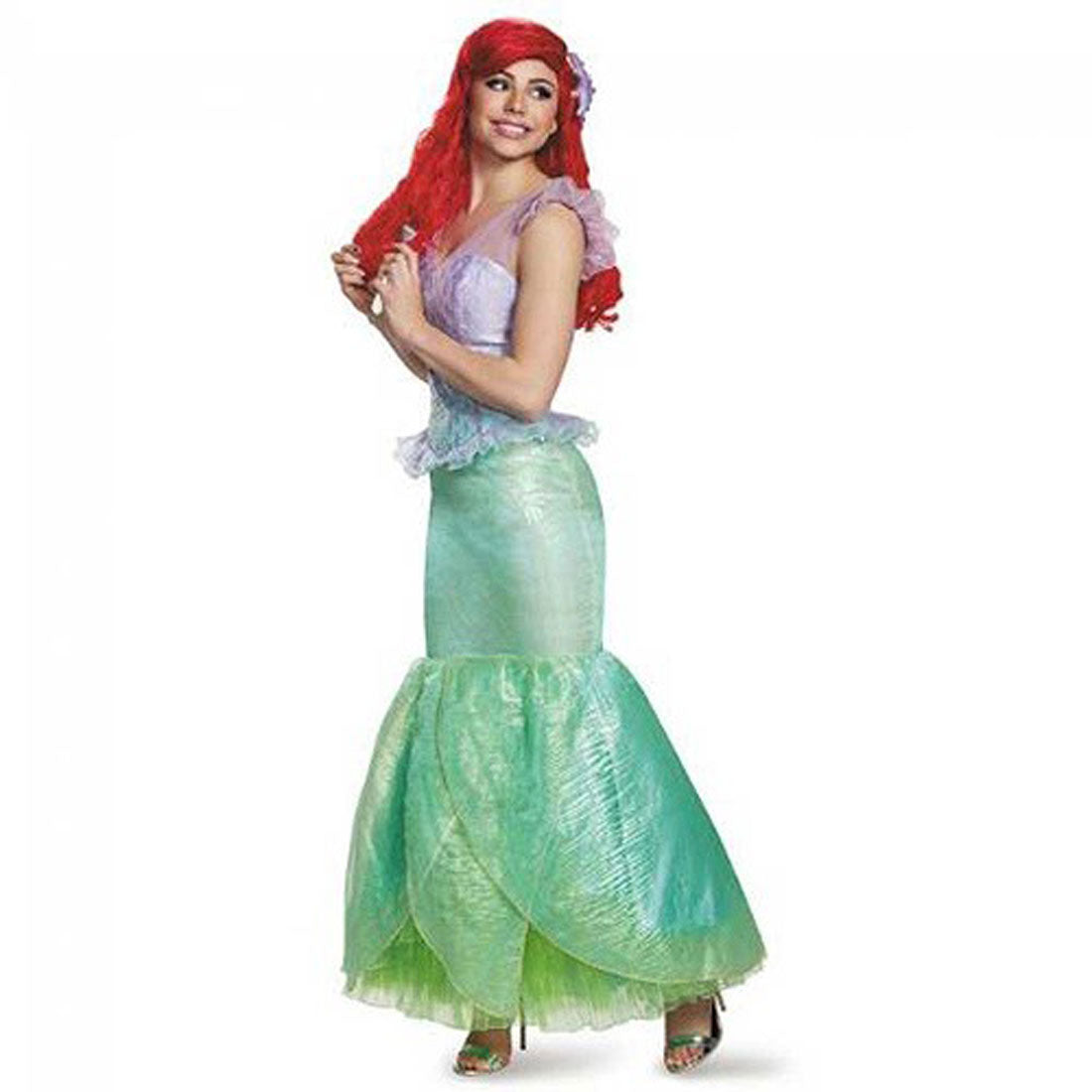 Disguise Halloween Cosplay Disney Ariel Ultra Prestige Deluxe Costume for Adults 98451N