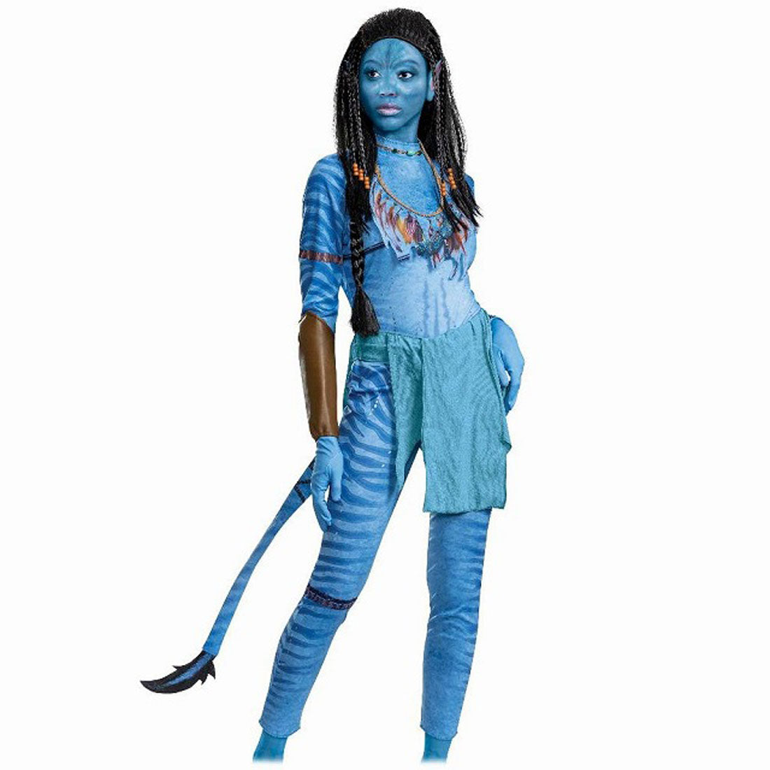 Disguise Halloween Costume Cosplay Avatar Neytiri 5-piece Set Full Body Adult Women's S M L 129239【Non-returnable item】