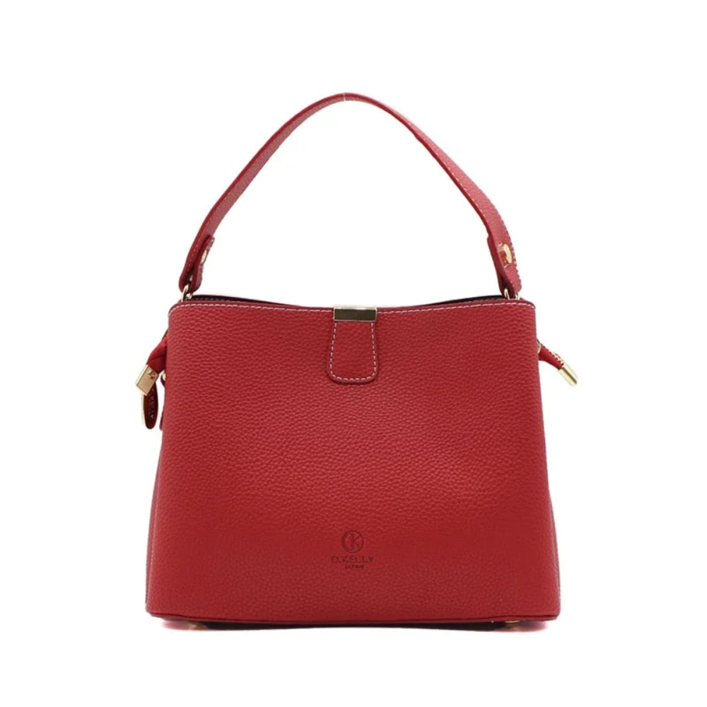 ディーケリー D.KELLY ショルダー バッグ レディース D.KELLY 2way ベルト ショルダー バッグ ハンドバッグ 秋 冬 コーデ BL-954,レッド